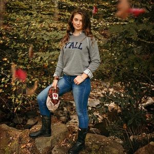 Y’ALL sweatshirt gray women’s medium KY for KY